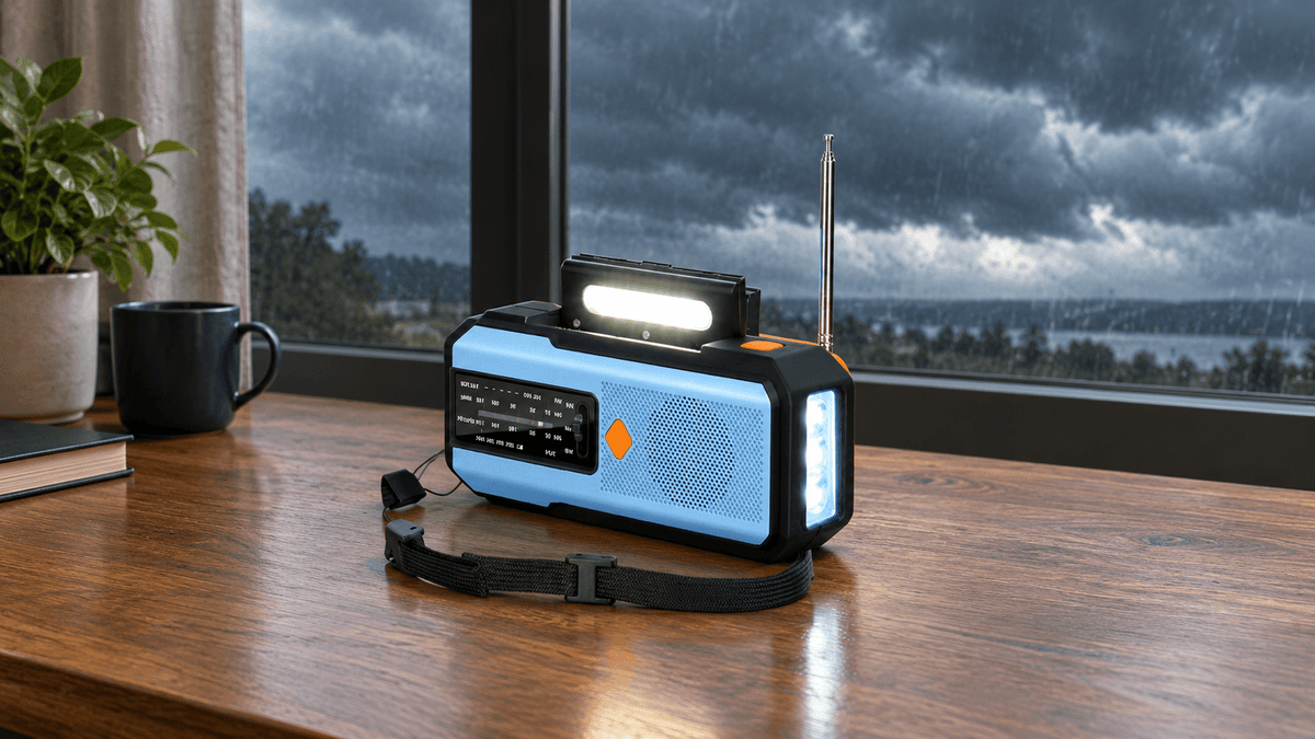 Stormo™ Solar Hand-Crank Emergency Weather Radio - Hartwella