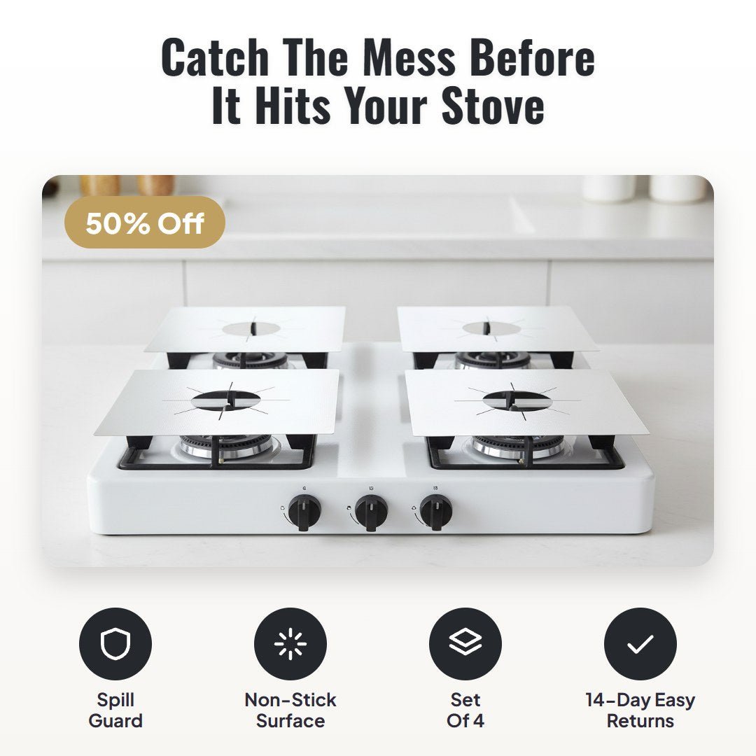 Stovo™ Reusable Gas Stove Burner Covers (4 pcs) - Hartwella
