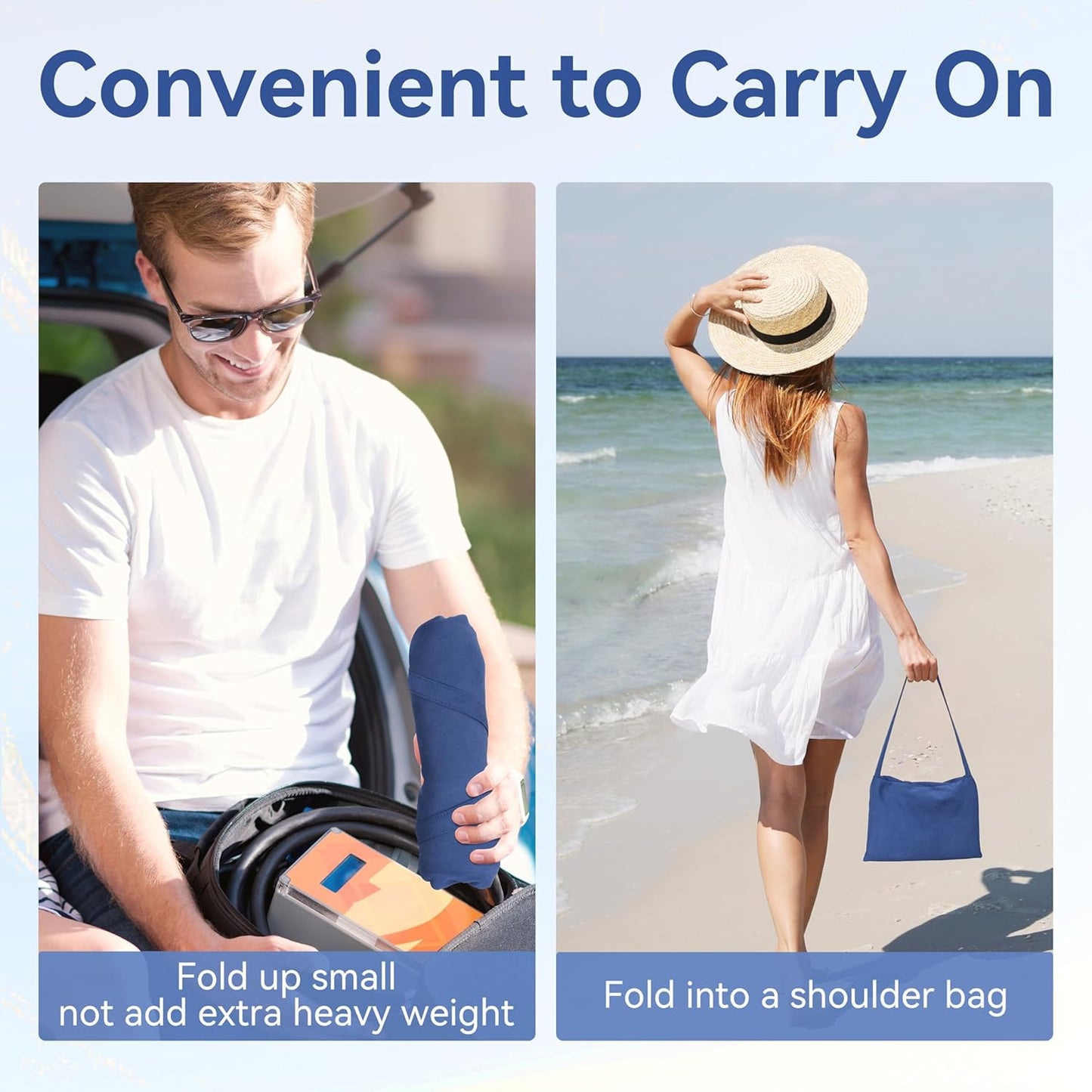 Sunny Lounger Towel | Quick - Dry, Portable with Pockets - Hartwella