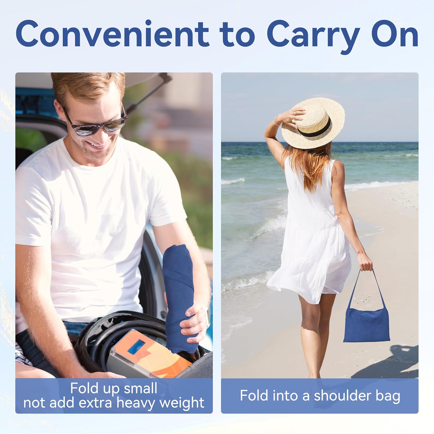 Sunny Lounger Towel | Quick - Dry, Portable with Pockets - Hartwella