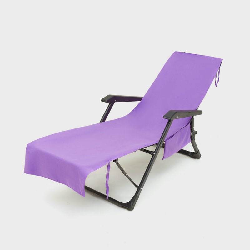 Sunny Lounger Towel | Quick - Dry, Portable with Pockets - Hartwella
