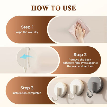 Supa Suction Cup Hook | No - Drill, Reusable for Shower and Home - Hartwella