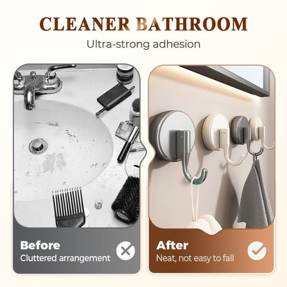 Supa Suction Cup Hook | No - Drill, Reusable for Shower and Home - Hartwella