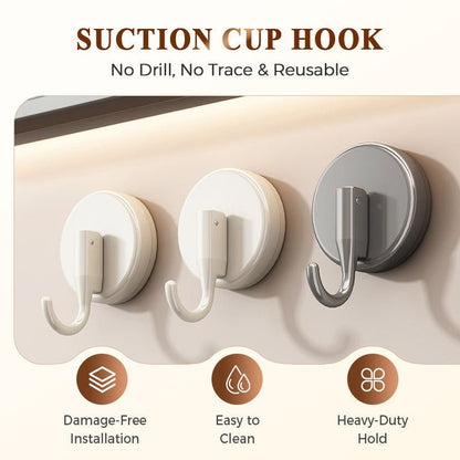 Supa Suction Cup Hook | No - Drill, Reusable for Shower and Home - Hartwella