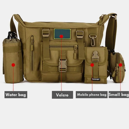Tactical Crossbody Bag | Waterproof, Multi-Pocket Design - Hartwella