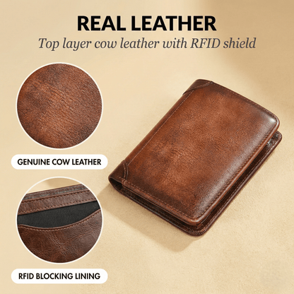 Tannery Wallet | Handmade Genuine Leather, RFID - Blocking - Hartwella