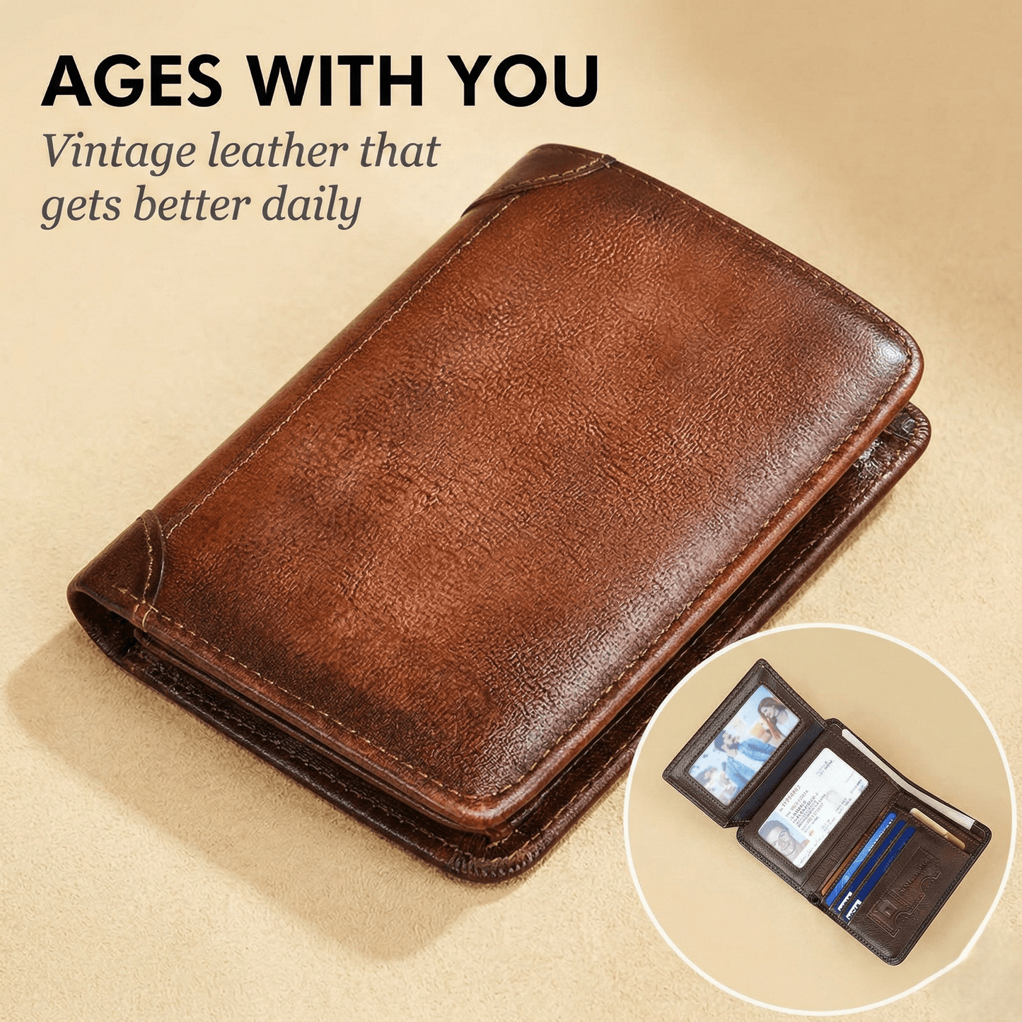 Tannery Wallet | Handmade Genuine Leather, RFID - Blocking - Hartwella