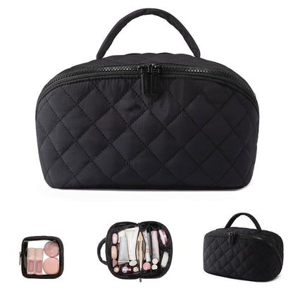 Tara Travel Makeup Bag | 180° Lay - Flat Design, Waterproof - Hartwella