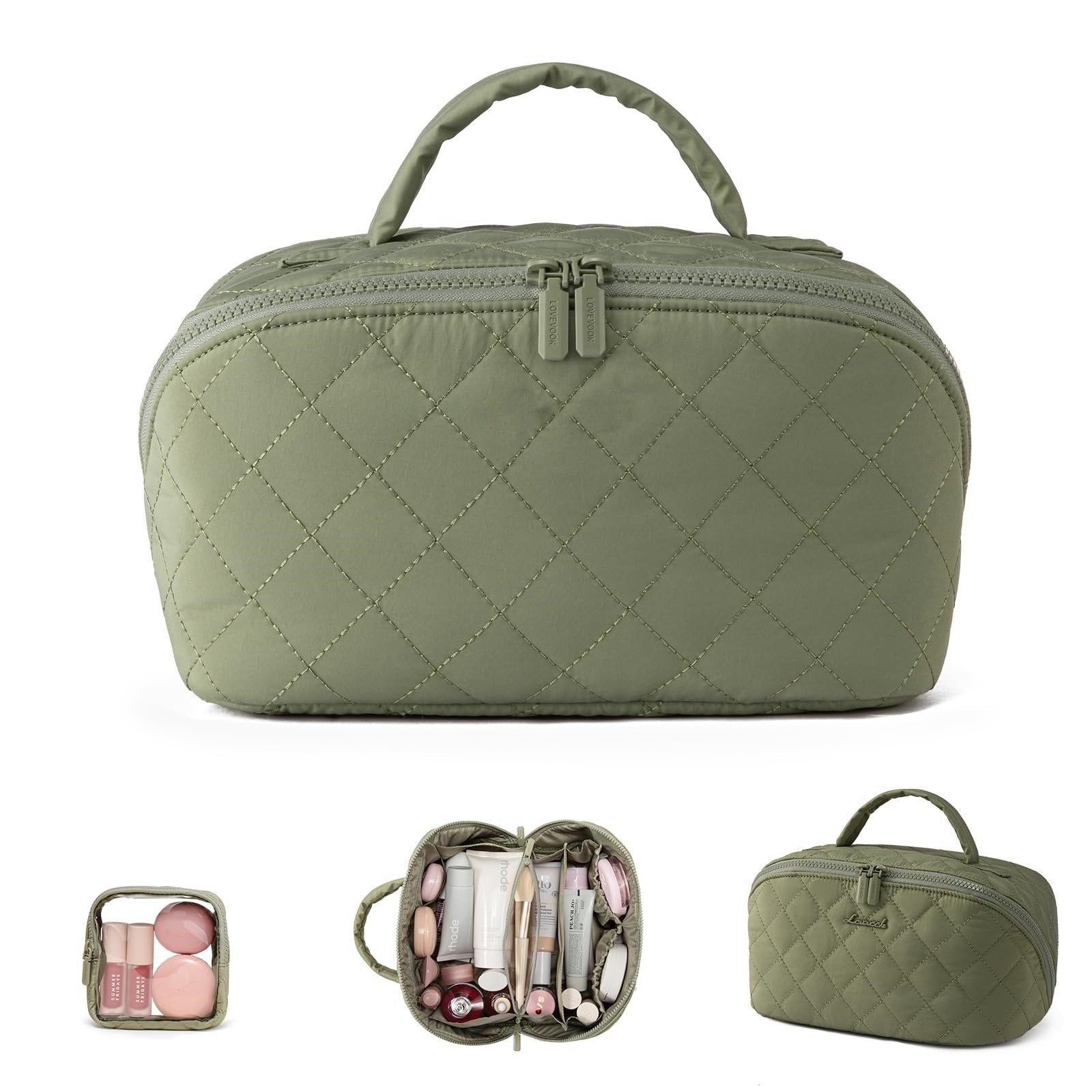 Tara Travel Makeup Bag | 180° Lay - Flat Design, Waterproof - Hartwella
