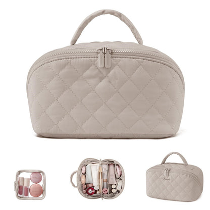 Tara Travel Makeup Bag | 180° Lay - Flat Design, Waterproof - Hartwella