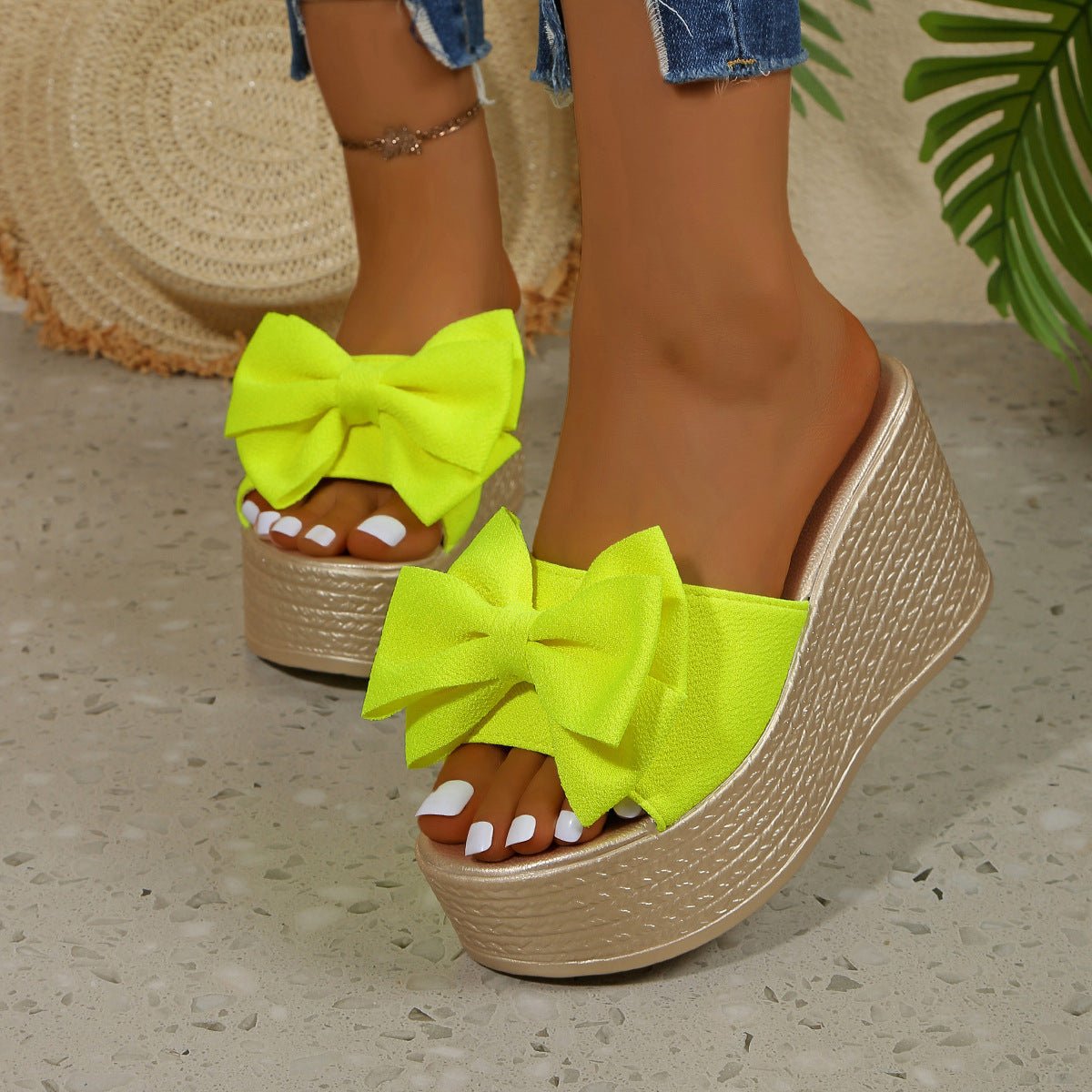 Taylor Wedge Sandals | Black Platform, Comfortable Design for Women - Hartwella