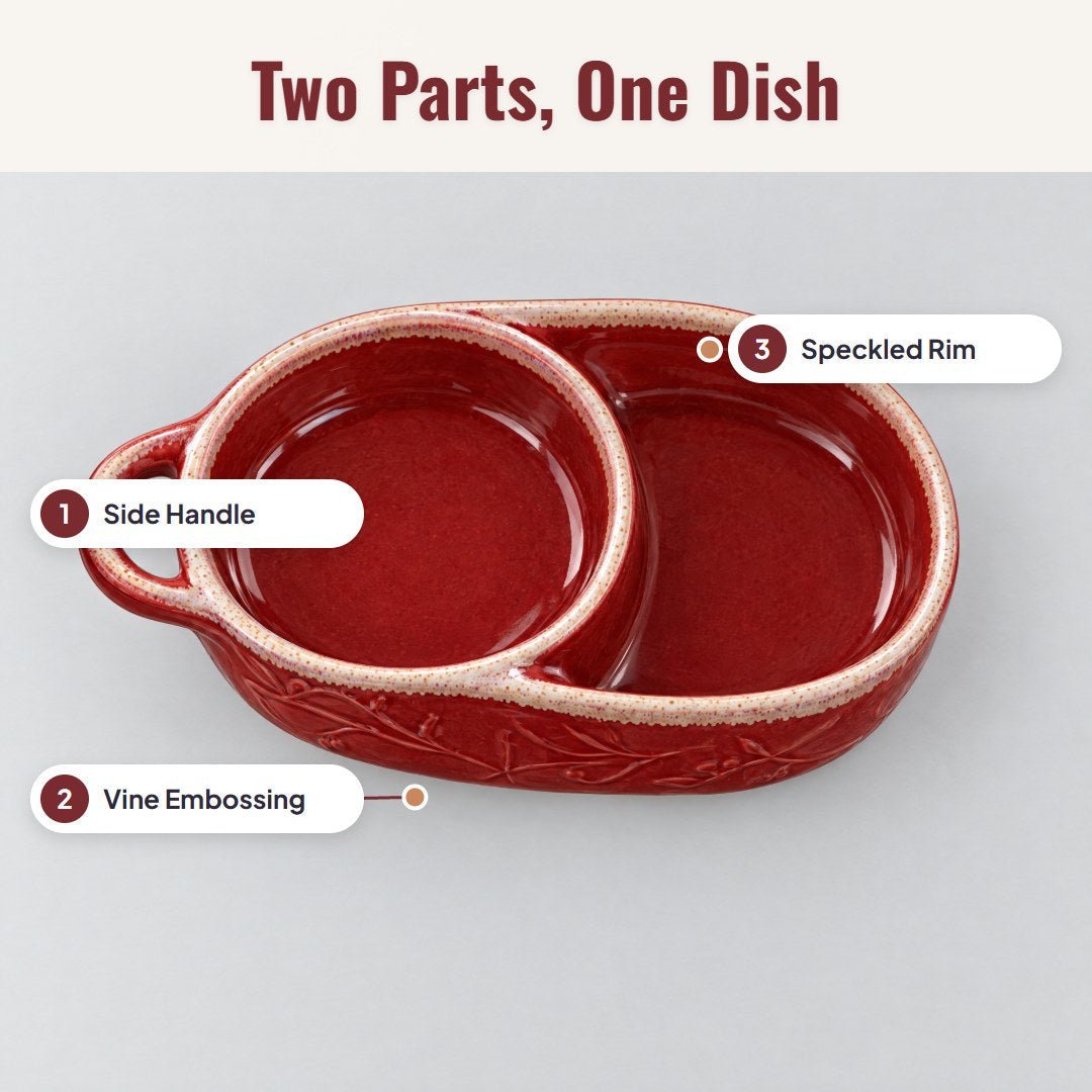 Terravo™ Divided Ceramic Baking Dish