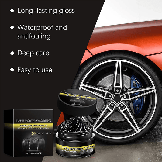 Tire Revive Wax | Restores Deep Black Gloss, UV Protection - Hartwella