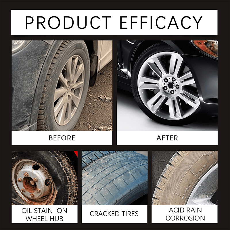 Tire Revive Wax | Restores Deep Black Gloss, UV Protection - Hartwella