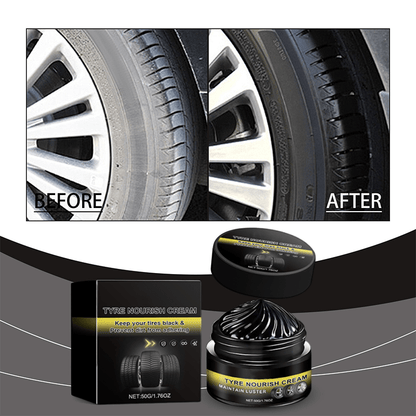 Tire Revive Wax | Restores Deep Black Gloss, UV Protection - Hartwella