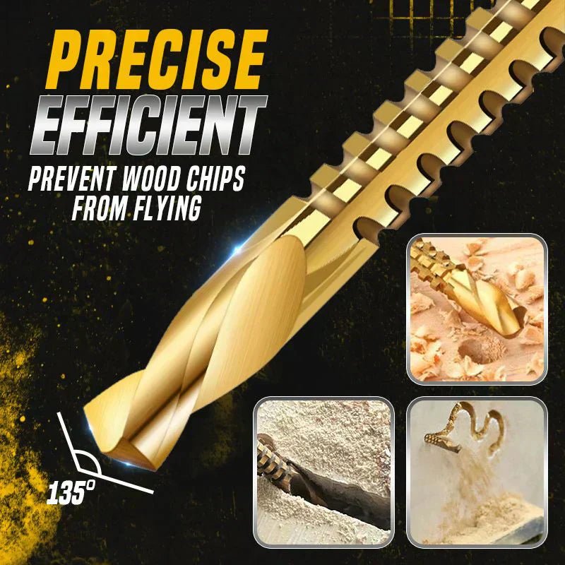 Titan Drill Bit Set | High - Speed Steel, Titanium - Coated - Hartwella