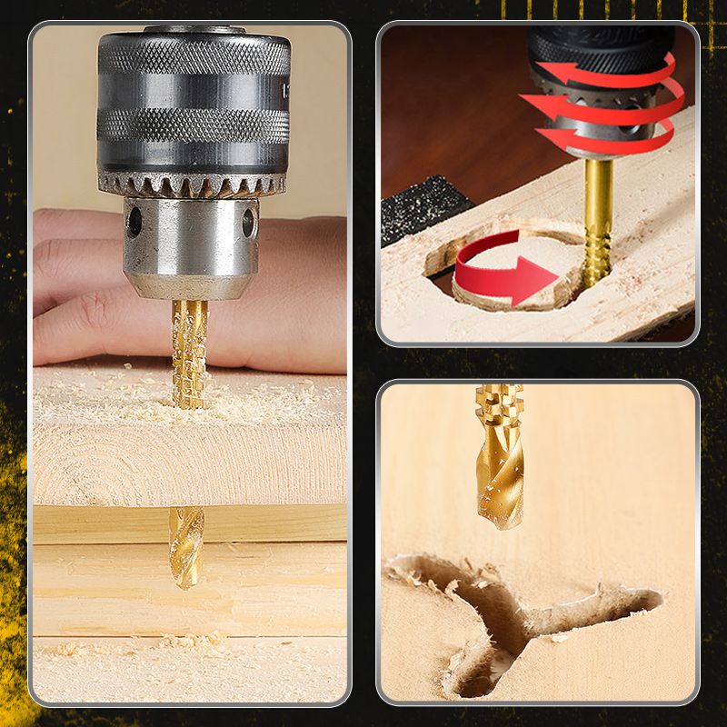 Titan Drill Bit Set | High - Speed Steel, Titanium - Coated - Hartwella