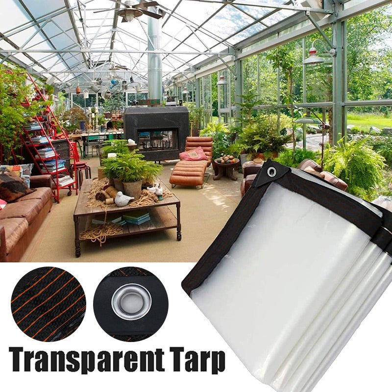 Titan Heavy Duty Tarp | Transparent, Insulated, Tear - Resistant PE - Hartwella