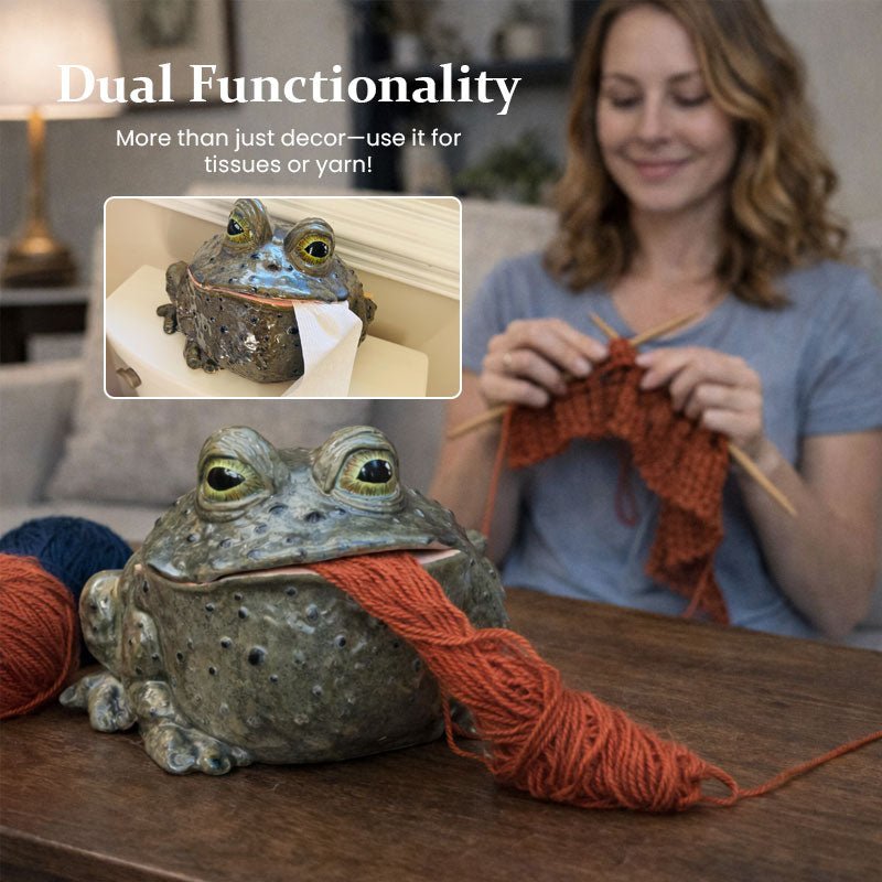 Toady Tissue Holder | Unique Toad Design - Hartwella
