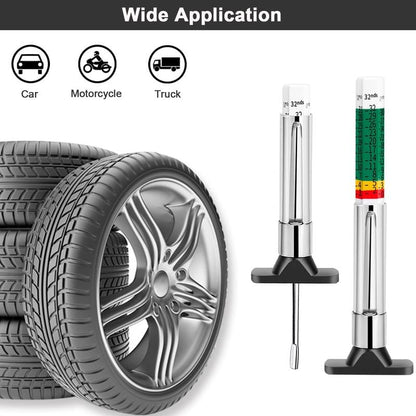 TreadMaster Tire Depth Checker | Dual Scale Measurement - Hartwella