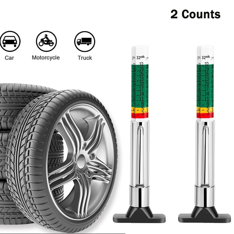 TreadMaster Tire Depth Checker | Dual Scale Measurement - Hartwella