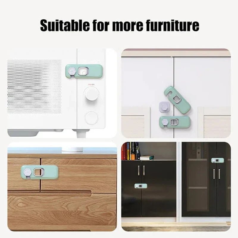 Trego Child Safety Locks | Multifunctional ABS Protection for Cabinets and Refrigerators - Hartwella