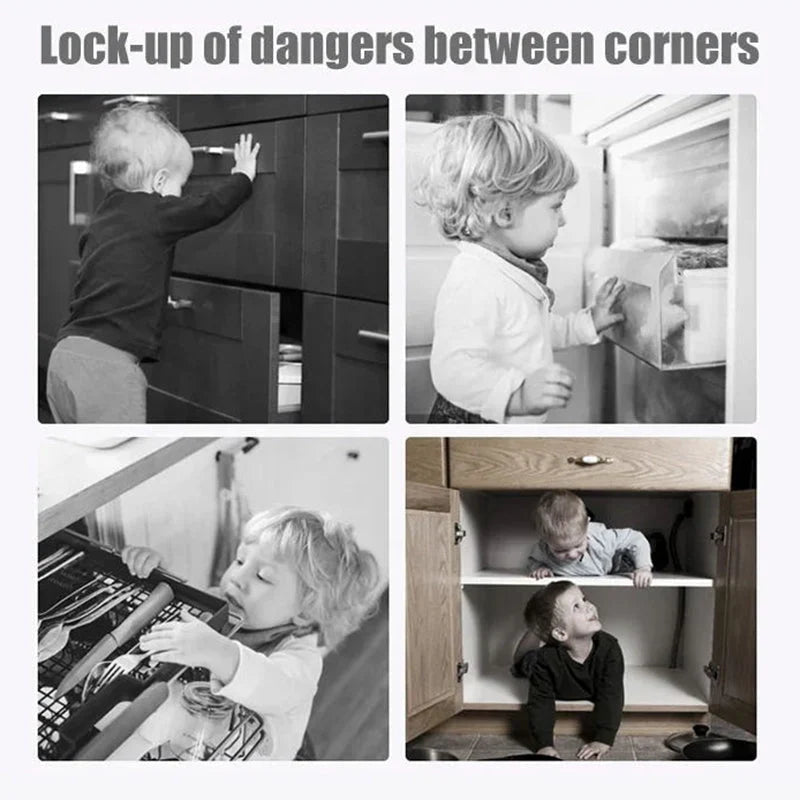 Trego Child Safety Locks | Multifunctional ABS Protection for Cabinets and Refrigerators - Hartwella