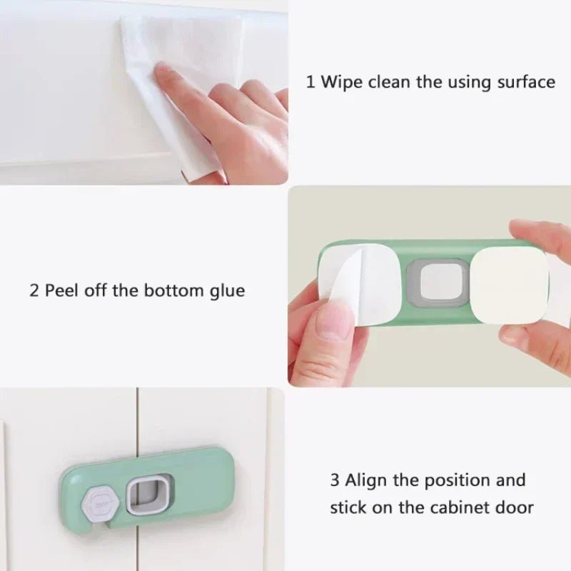 Trego Child Safety Locks | Multifunctional ABS Protection for Cabinets and Refrigerators - Hartwella