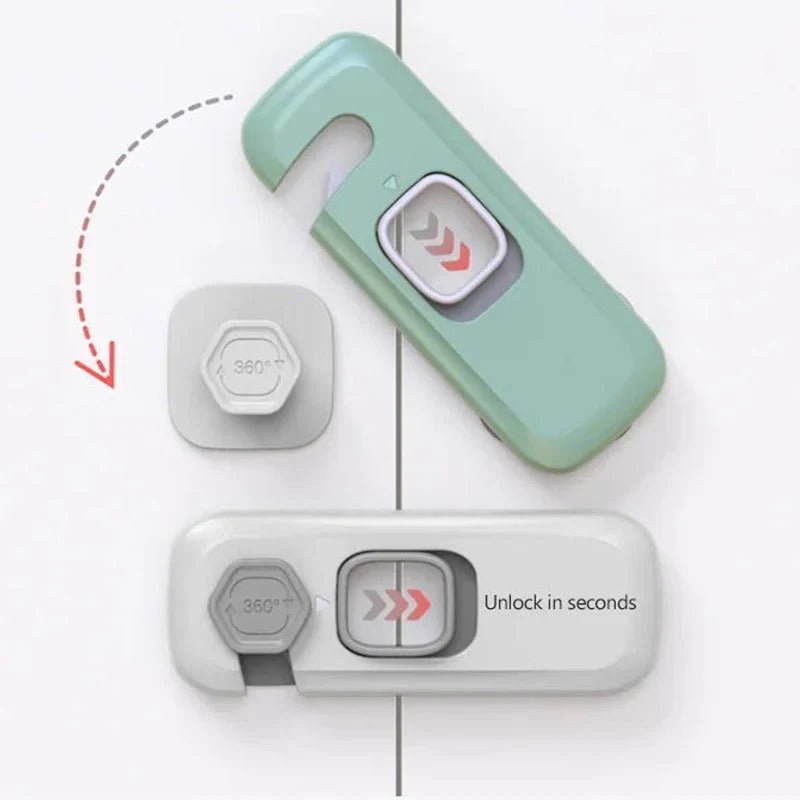 Trego Child Safety Locks | Multifunctional ABS Protection for Cabinets and Refrigerators - Hartwella