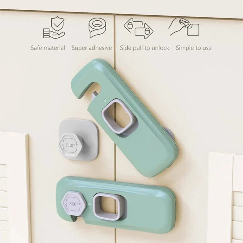 Trego Child Safety Locks | Multifunctional ABS Protection for Cabinets and Refrigerators - Hartwella