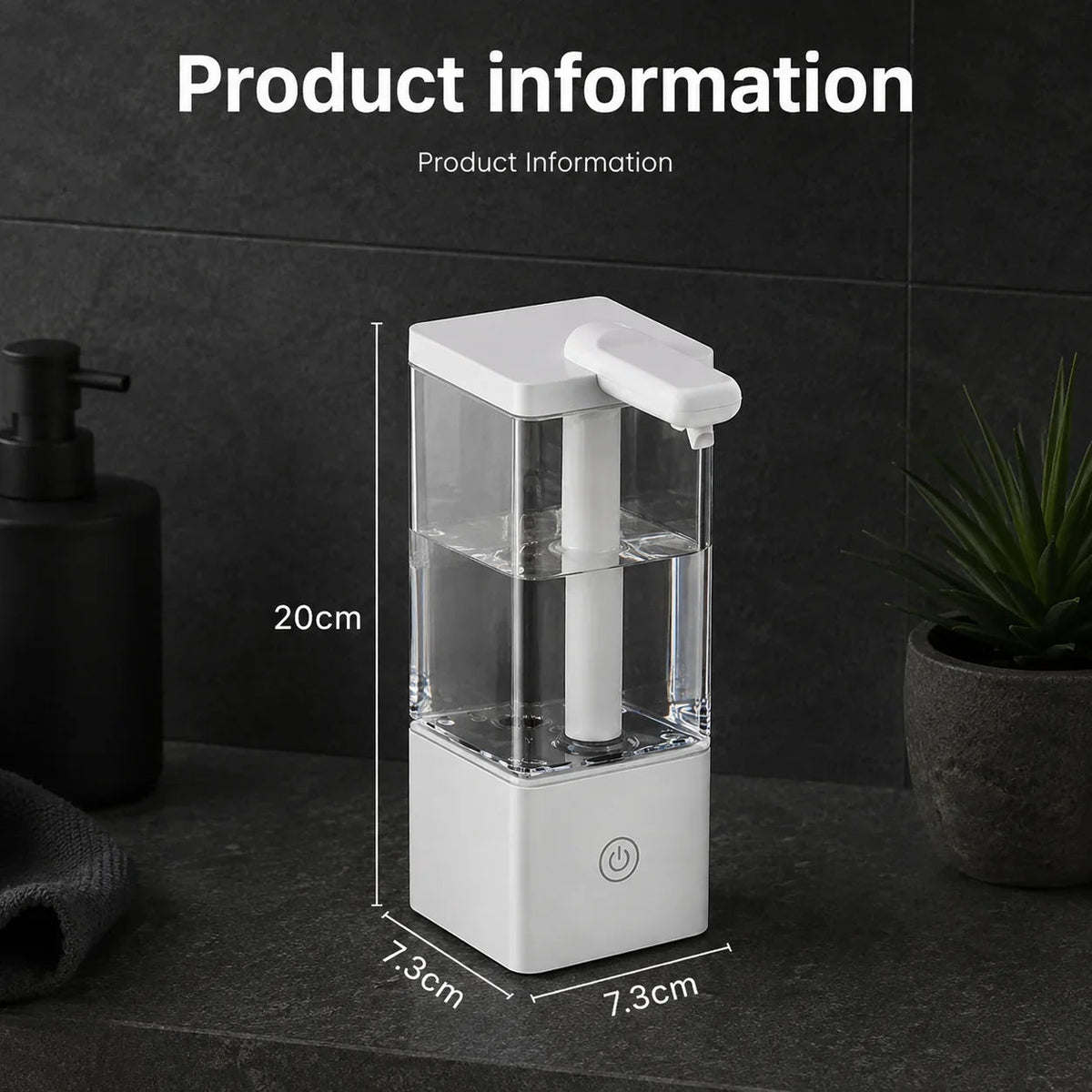 Trek Automatic Soap Dispenser | Touchless, Sensor-Activated, Kitchen & Bathroom Use - Hartwella