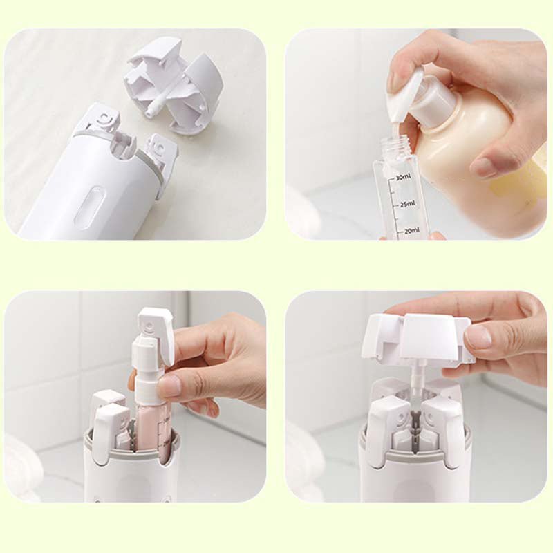 TrekFlow Cosmetic Organizer | 4-in-1, Spill-Proof Design - Hartwella