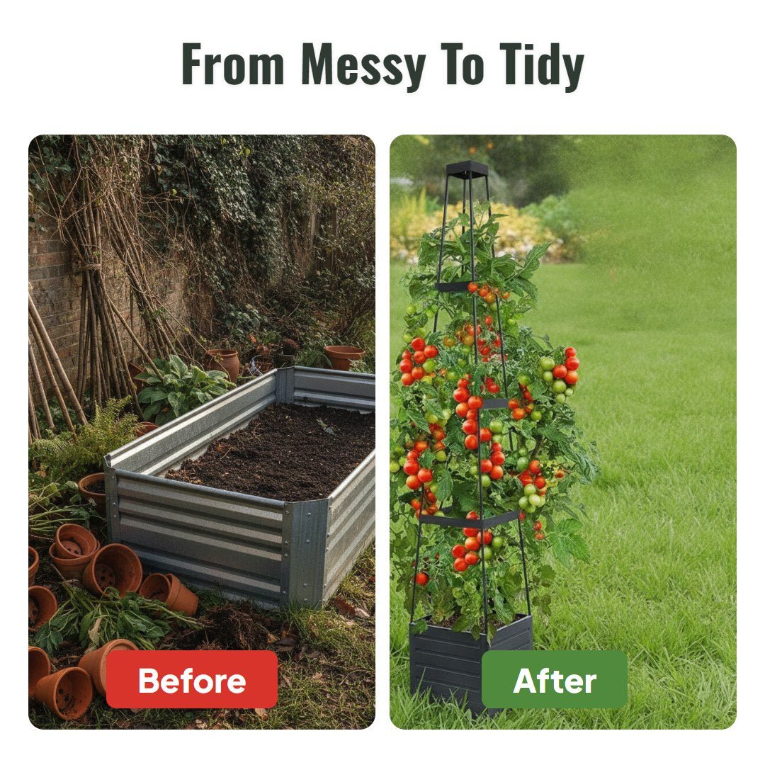 Trevora™ Raised Bed Planter With Trellis
