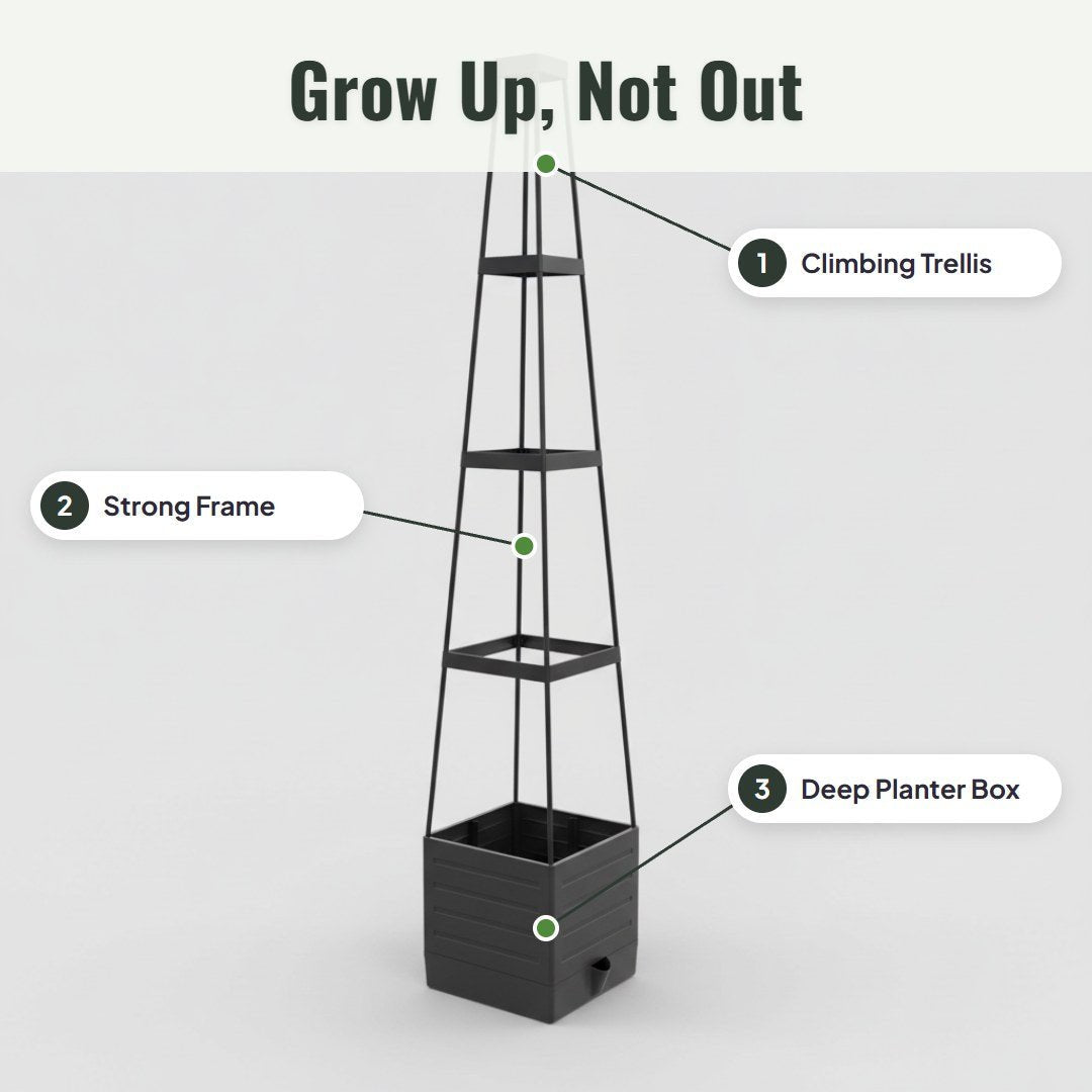 Trevora™ Raised Bed Planter With Trellis