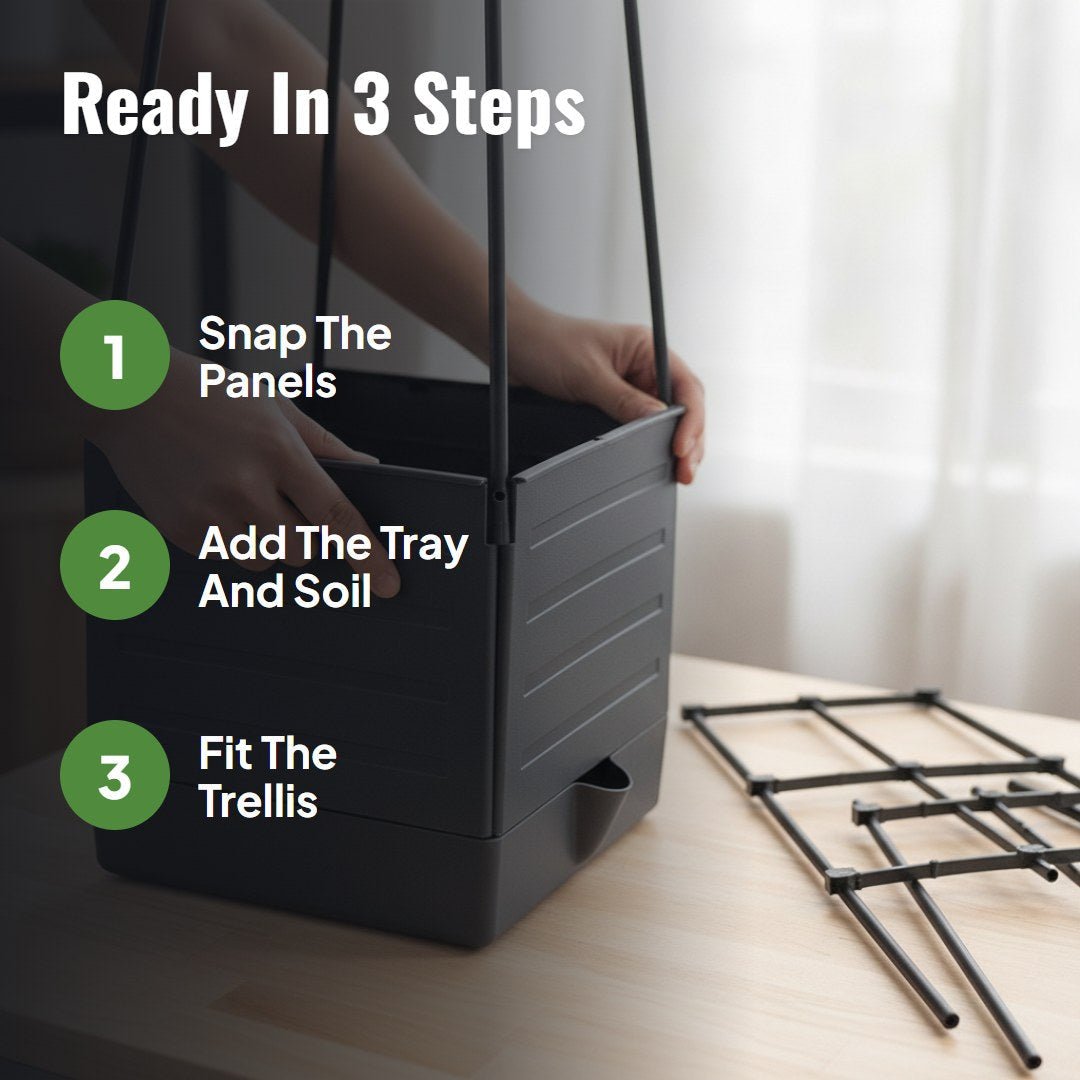 Trevora™ Raised Bed Planter With Trellis