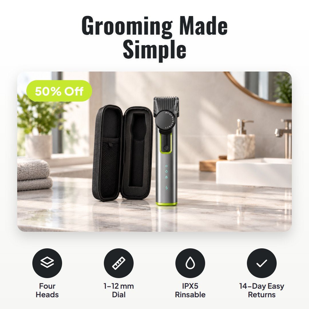 Trimvo™ 4-in-1 Electric Hair Clipper Set - Hartwella