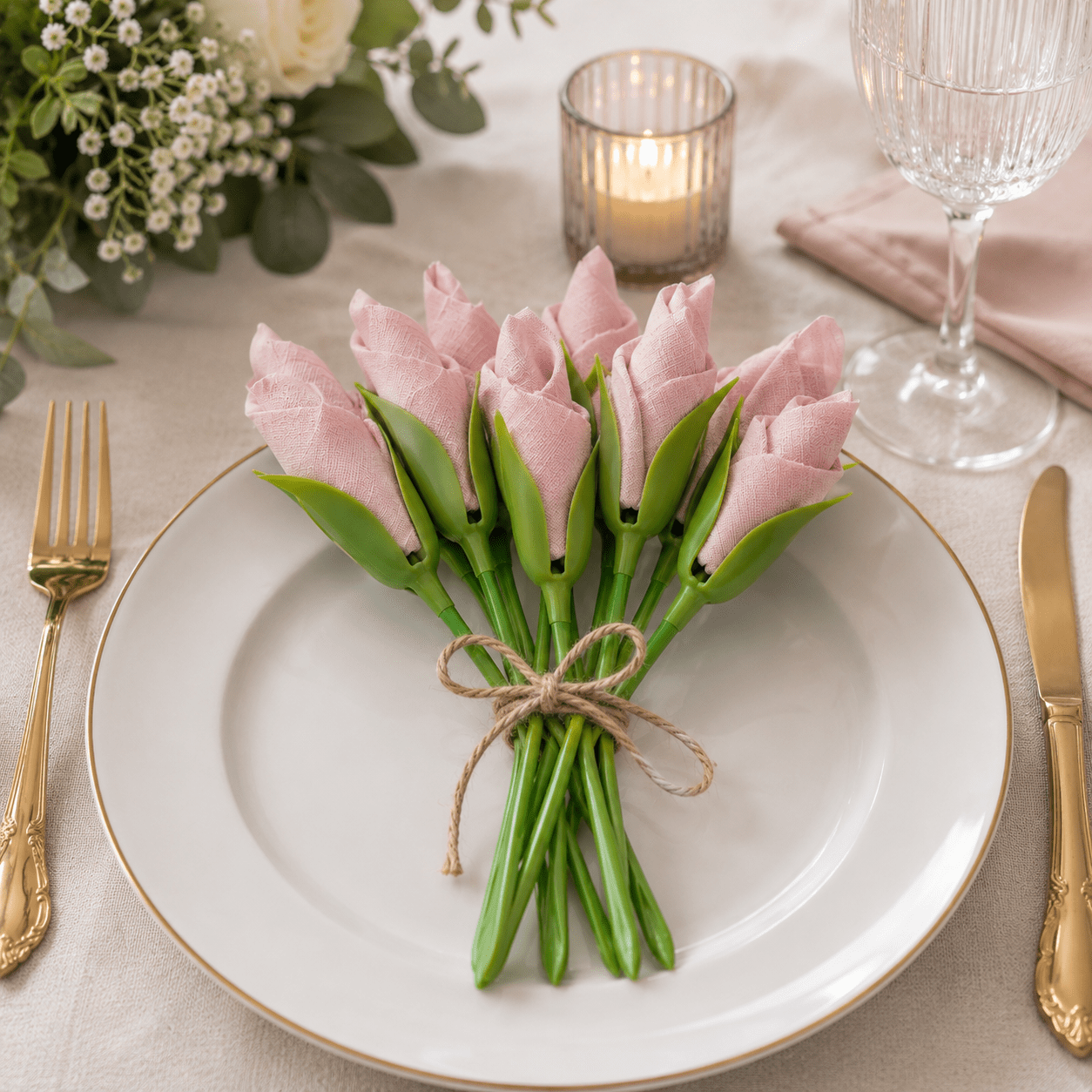 Tulip Napkin Holder | Elegant Flower Design - Hartwella