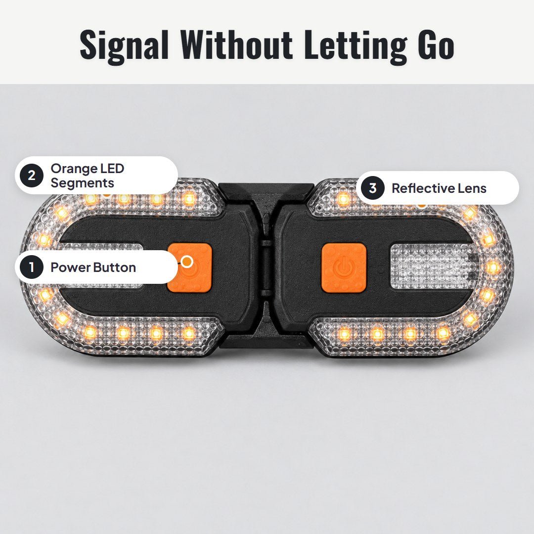 Turna™ USB Rechargeable Bike Turn Signal Tail Light - Hartwella