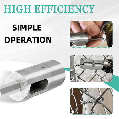 Twirla Fence Wire Twister | Industrial - Strength Steel, Universal Compatibility - Hartwella