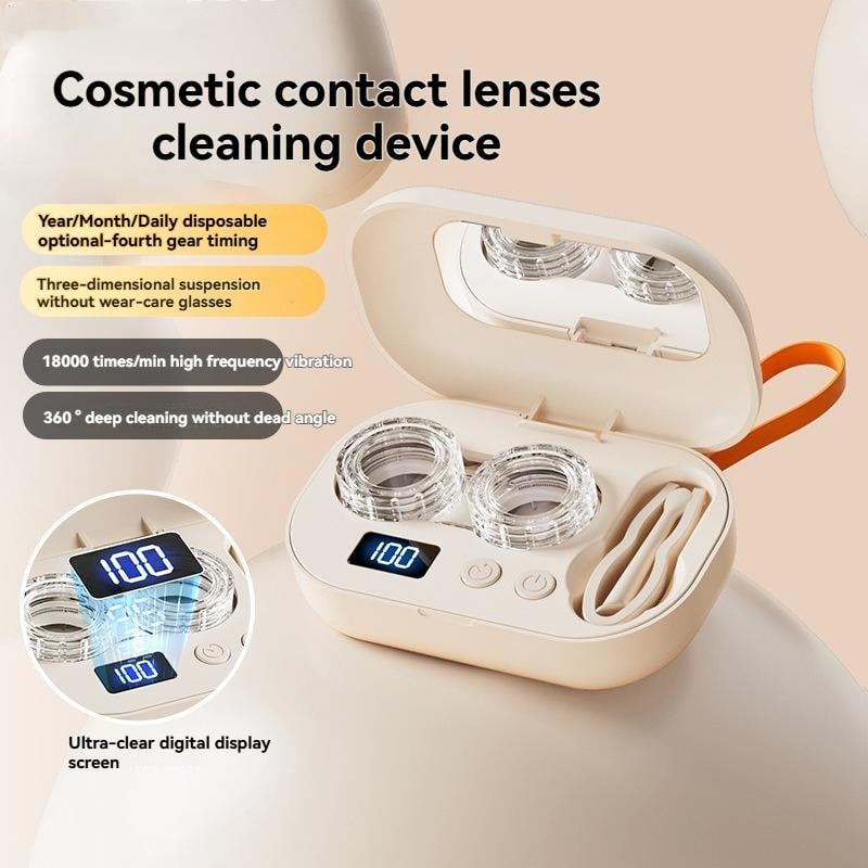 Ulysses Contact Lens Cleaner | Ultrasonic Rechargeable with Mirror - Hartwella