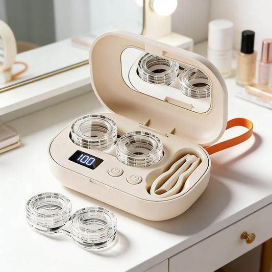 Ulysses Contact Lens Cleaner | Ultrasonic Rechargeable with Mirror - Hartwella