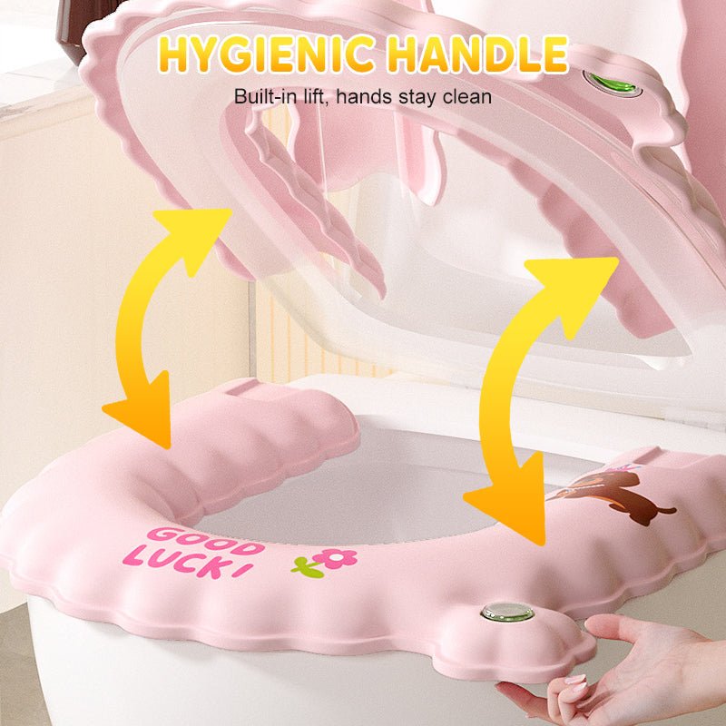 Uplift Toilet Seat Cover | Soft EVA Material, Universal Fit - Hartwella