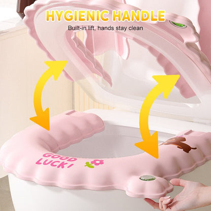 Uplift Toilet Seat Cover | Soft EVA Material, Universal Fit - Hartwella