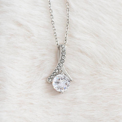 Valentine's Ribbon Necklace | Waterproof, Tarnish-Free - Hartwella