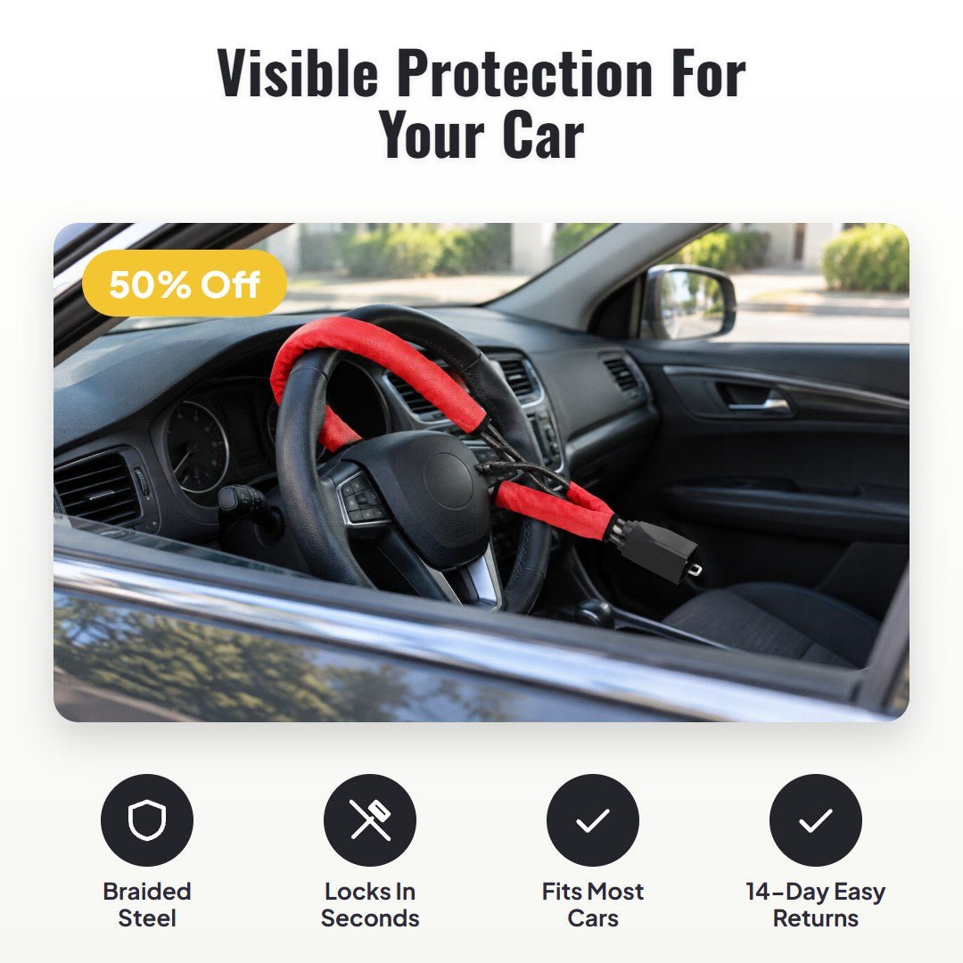 Vaulto™ Steering Wheel Lock Rope