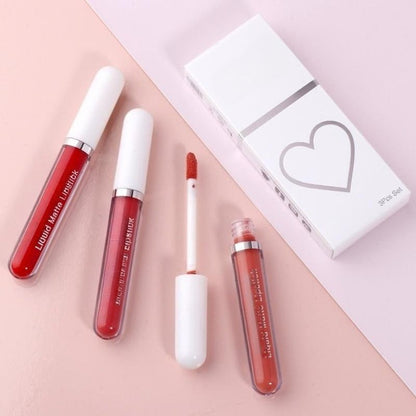 Vela Lipstick Set | 10 Iconic Matte Shades, Long-Lasting Nude Colors - Hartwella