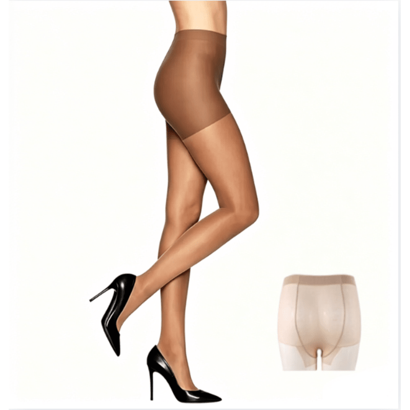 Vela Sheer Pantyhose | Control Top, Run-Resistant, Reinforced Toe - Hartwella