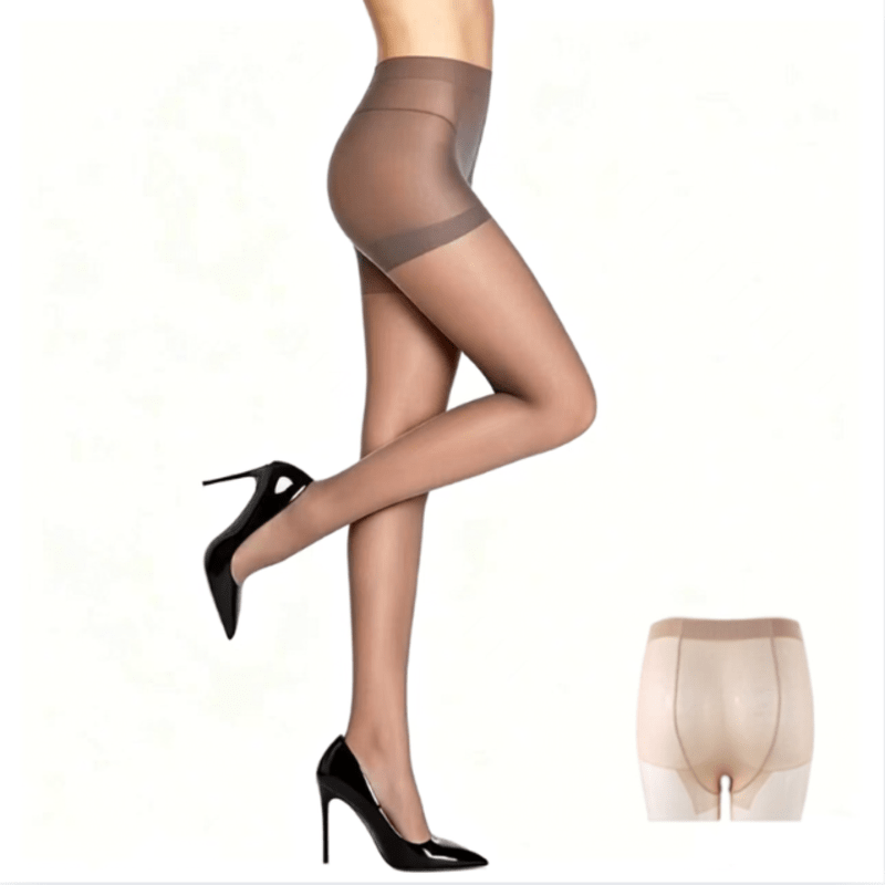 Vela Sheer Pantyhose | Control Top, Run-Resistant, Reinforced Toe - Hartwella