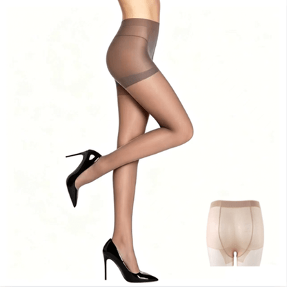 Vela Sheer Pantyhose | Control Top, Run-Resistant, Reinforced Toe - Hartwella