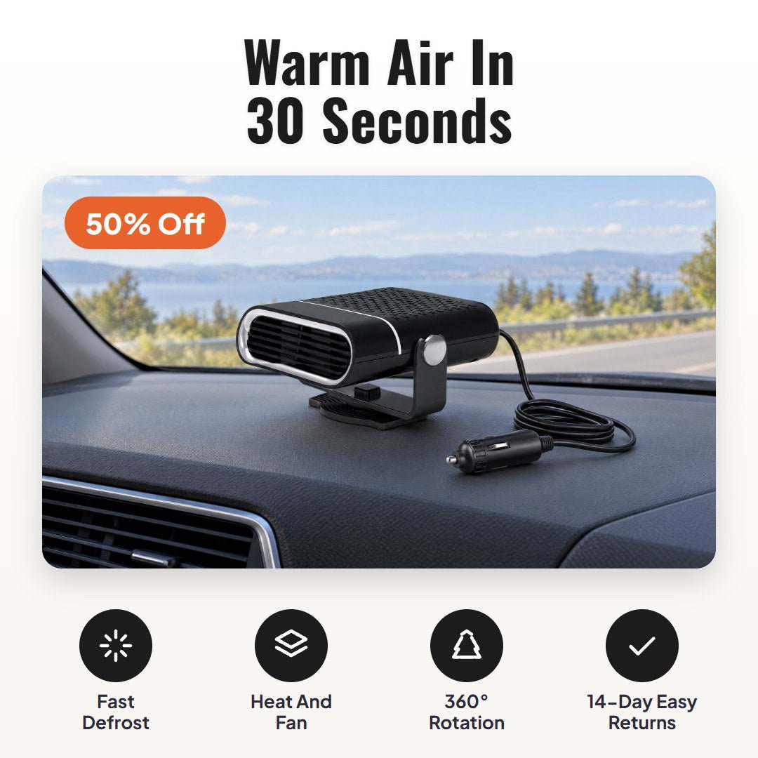 Ventra™ Portable 2-in-1 Car Heater and Fan - Hartwella